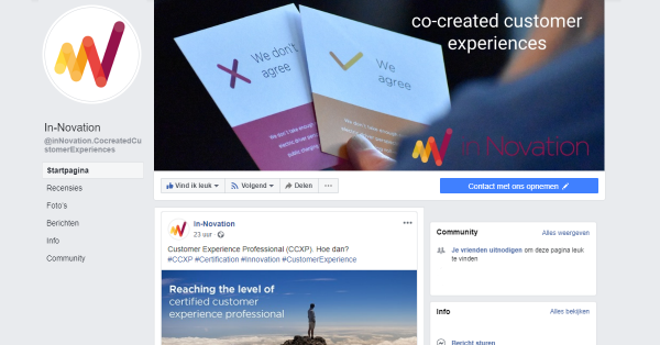 inNovation Business Page on Facebook