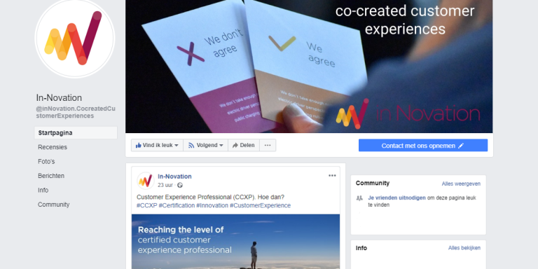 inNovation Business Page on Facebook